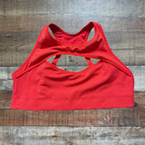 Savage X Fenty Red Front and Back Cutout Sports Bra- Size XL
