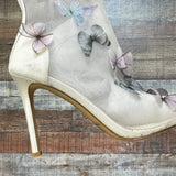 Bella Belle Viral Butterfly Mesh Over the Knee Boots- Size 7 (Sold Out Online! See notes)