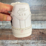 Nike Air Force 1 Leather Embroidered Floral Sneakers- Size 6 (see notes)