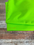 No Brand Neon Green One Shoulder Swim Top - Size S ( See Notes)