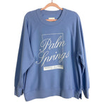 Abercrombie & Fitch Light Blue Palm Springs Sweatshirt- Size XL (sold out online)