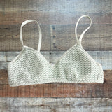 Aerie Mint Green Crochet Overlay Bikini Top- Size S (see notes)