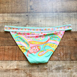 Victoria Secret Mint Green Floral Padded Bikini Bottoms- Size S (we have matching top)