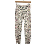 H&M Pink Butterfly Floral Print Pants - Size 2