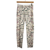 H&M Pink Butterfly Floral Print Pants - Size 2