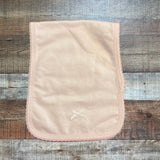 Mudpie Pink with White Bow Set of Two Burp Cloths (sold as a set)