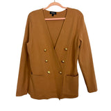 Express Camel Gold Button Closure Sweater Blazer- Size L