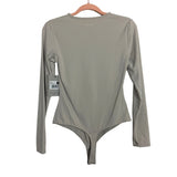 BYLT Dove Balm Crew Long Sleeve Thong Bodysuit NWT- Size S