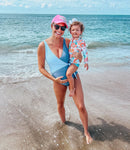 Just One You (Carter's) Floral Print Zip Swimsuit - Size 2T