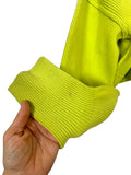 Free People Neon Green Mock Neck Cropped Sweater- Size S (See Notes)