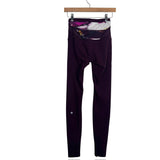 Lululemon Plum Printed Waistband Leggings- Size 4 (Inseam 30")