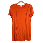 Superdown Orange with Exposed Seams and Slit Simona Tee Dress- Size S (see notes)