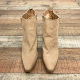 Qupid Camel Suede Booties- Size 10 (Brand New Condition)