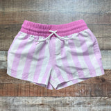 The Beaufort Bonnet Company Pink Striped Swim Shorts- Size 18-24M