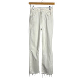 Mother The Hustler Ankle Fray White Jeans - Size 25 (Inseam 26" - See Notes)