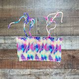 Peixota Tie Dye Smocked Bikini Top- Size S (we have matching bottoms)