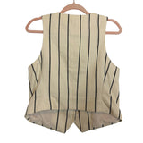 Express Cream and Navy Striped Vest NWT- Size M