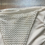 Aerie White Knit Overlay Bikini Bottoms- Size S (see notes)
