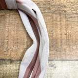 No Brand Mauve/Beige Striped Knotted Headband (see notes)