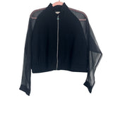 Emiliano Rinaldi Black Sheer Sleeve Jacket- Size ~S (no size tag, fits like S)