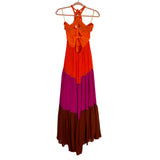Farm Rio Color Block Halter Dress - Size S