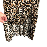Hayden Animal Print with Double Side Splits Skirt- Size 1XL