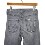 MOTHER Grey The Scrapper Cuff Ankle Fray Button Fly Jeans- Size 25 (Inseam 27”)