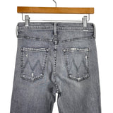 MOTHER Grey The Scrapper Cuff Ankle Fray Button Fly Jeans- Size 25 (Inseam 27”)