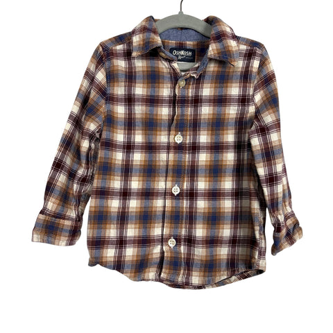 Oshkosh B'gosh Plaid Button Up Top - Size 18M