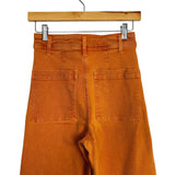Zara Orange Wide Leg Jeans - Size 2 (Inseam 27")