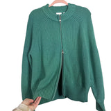 Varley Deep Sea Green Milo Zip Through Knit Jacket NWT- Size S