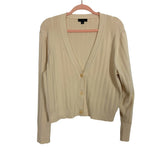 J Crew Cream Front Button Cardigan- Size XXL (see notes)