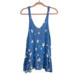 Show Me Your Mumu Blue with White Stars Knit Tank- Size S (sold out online)