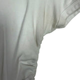 MOTHER White Cinched Sides Tee- Size S (see notes)