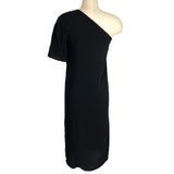 Shein Black One Shoulder with High Slit Cover Up- Size 4