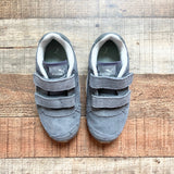 Puma Gray Suede Velcro Sneakers-Size 12C (see notes)