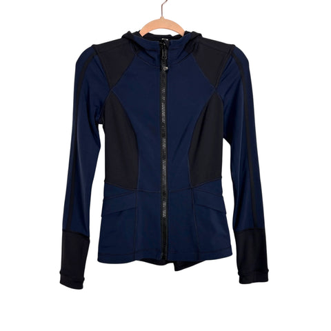 Lululemon Navy/Black Hooded Jacket - Size 4