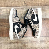 Nike Kids Air Jordan Animal Print High Top Sneakers- Size 6Y (see notes)