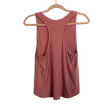 Zella Pink Ribbed Racerback Tank- Size S