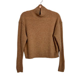Free People Tan Cashmere Turtleneck Sweater - Size S (sold out online)