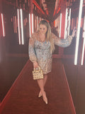 River Island Ombre Sequin Back Tie Dress- Size UK 18 (sold out online)