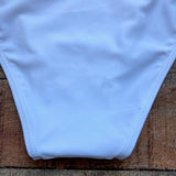 Pretty Little Thing White Cutout Padded One Piece- Size US 12 (see notes)