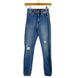 Just Black Denim Distressed Jeans- Size 24 (Inseam 27")