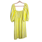 Tuckernuck Yellow and White Smocked Bodice Dress- Size XL (sold out online)
