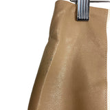 Vestique Taupe/White/Tan Color Block Faux Leather Skirt- Size S (see notes, sold out online)