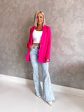 Pink Lily Acid Wash High Waisted Raw Hem Flare Jeans- Size 26 (Inseam 32”)