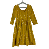 Alice + James Mustard Scribbled Polka Dot Dress-Size 6 (see notes, we have matching toddler girl dress)