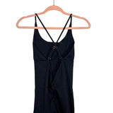 No Brand Black Padded Bra and Back Criss Cross Straps Athletic Jumpsuit- Size S