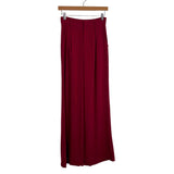 AURA Berry Pleated Wide Leg Pants- Size XS (Inseam 32”)