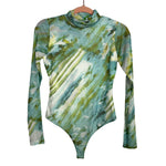 Superdown Green Marbled Bodysuit - Size S